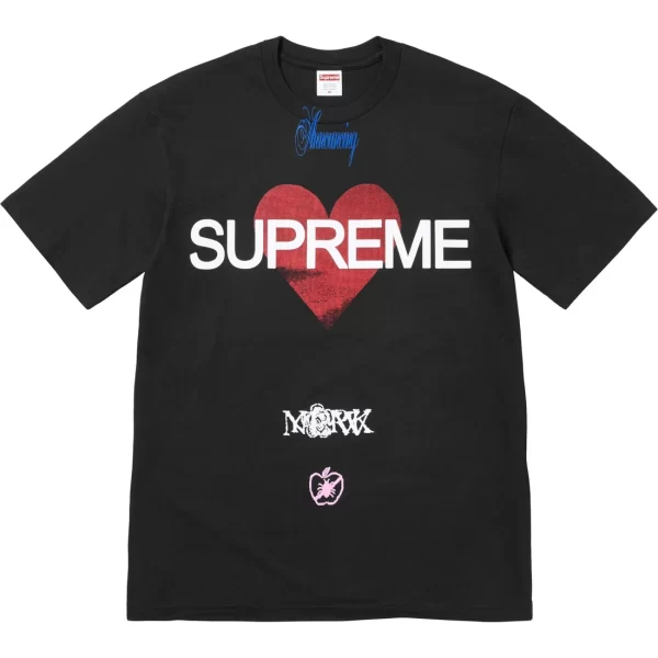 Supreme Announcing Tee “Black” (SS 25)