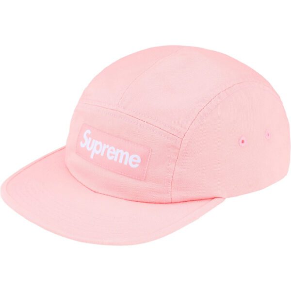 Supreme Washed Chino Twill Camp Cap “Pink” (FW 25)