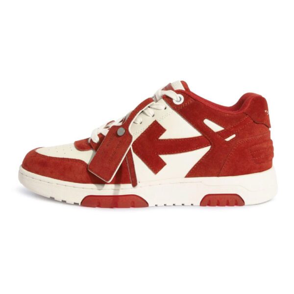 Off-White Out Of Office OOO Low Tops “Brick Red White Suede”