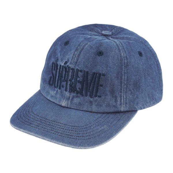 Supreme Splatter 6-Panel “Denim” (FW 25)