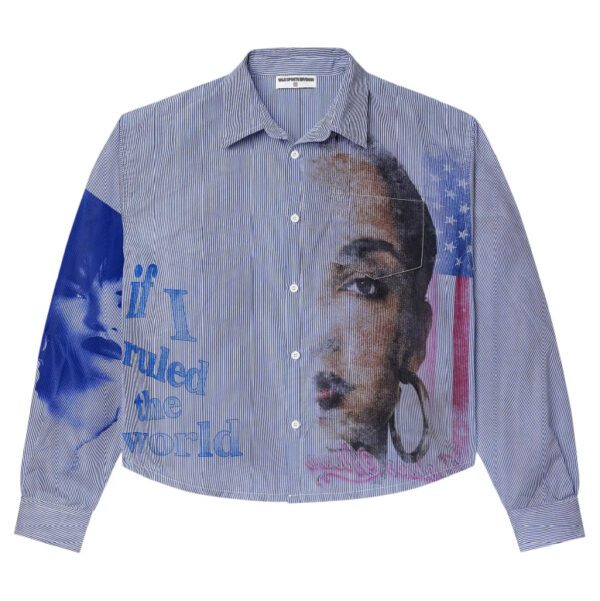 Vale Forever Freedom Button Up "Stripped/Blue"