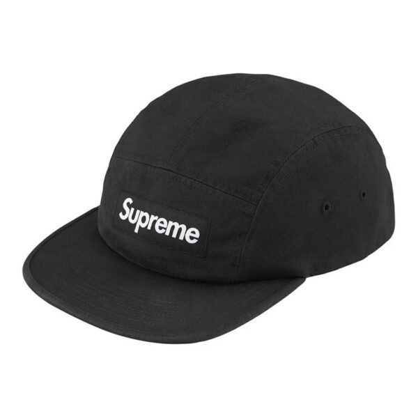 Supreme Washed Chino Twill Camp Cap “Black” (SS 26)