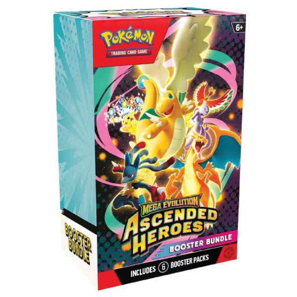 Pokémon TCG: Mega Evolution-Ascended Heroes Booster Bundle (6 Packs)