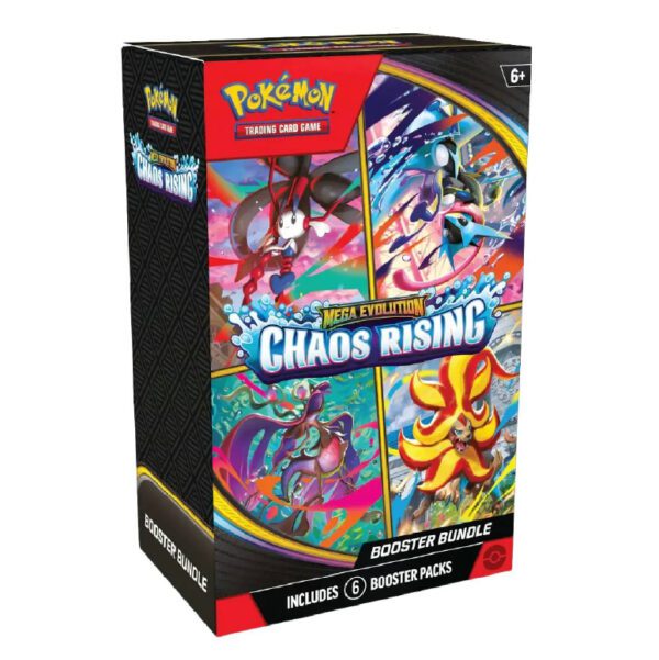 Pokémon TCG: Mega Evolution-Chaos Rising Booster Bundle (6 Packs)