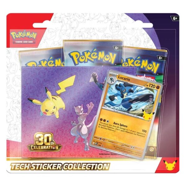 Pokémon TCG: 30th Celebration Lucario Tech Sticker Collection (Inglés)